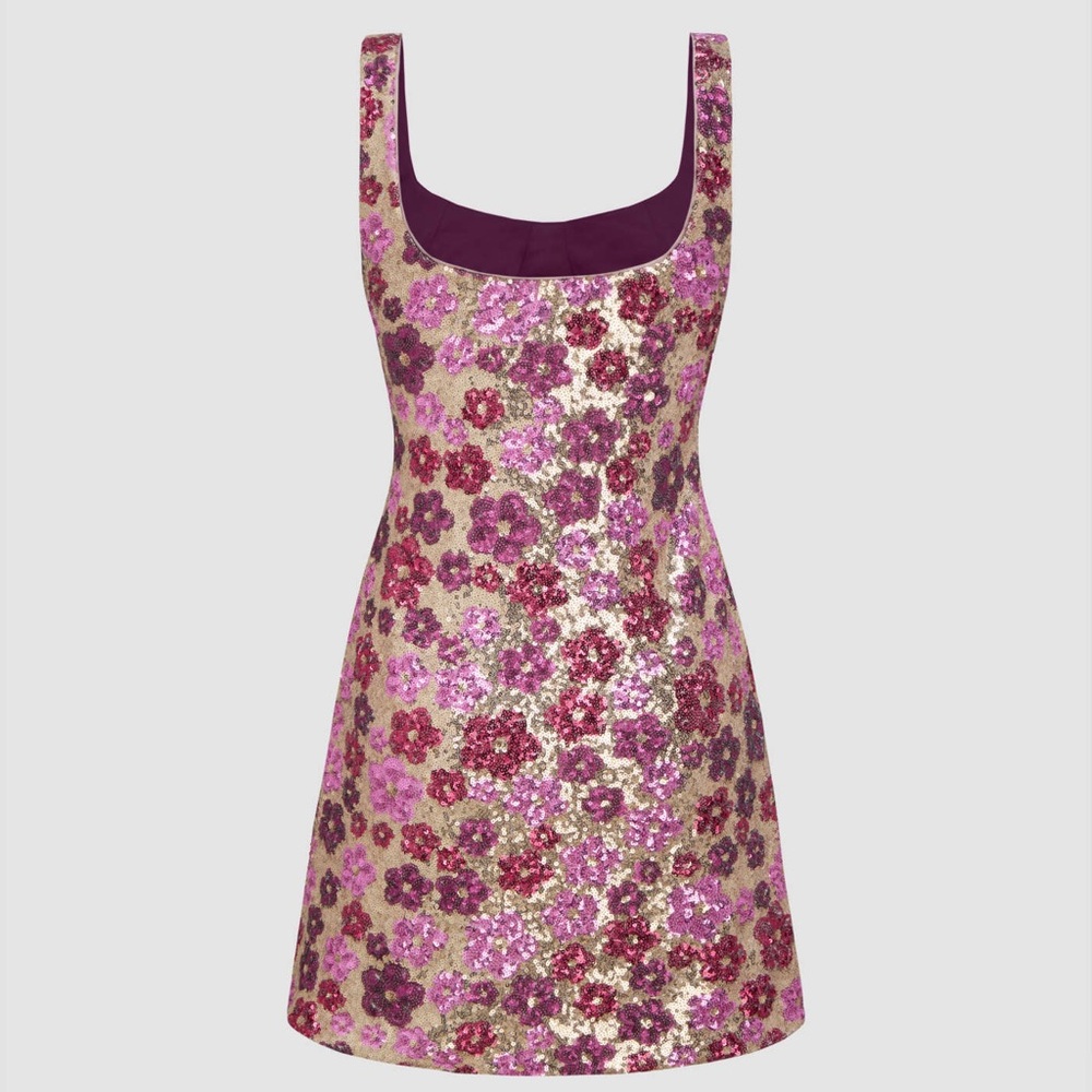 Cider Floral Sequin Mini Dress
